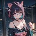 私立猫耳学園高等部和装制服（オリジナル） 2枚目