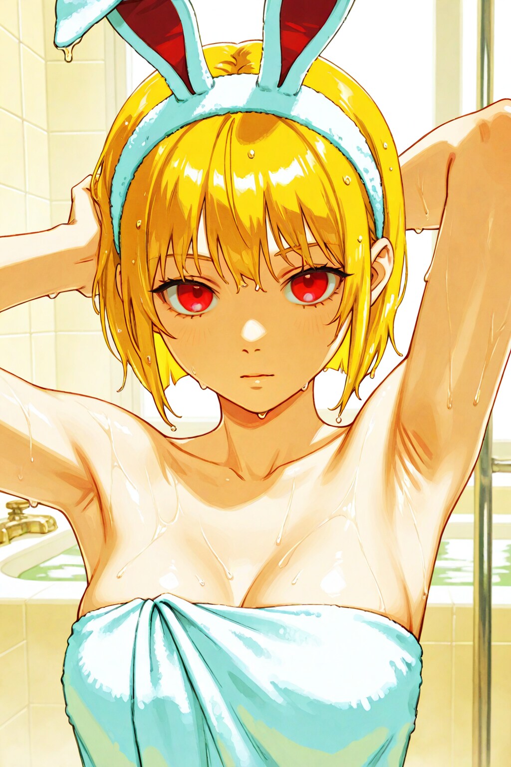 入浴のバニーガール