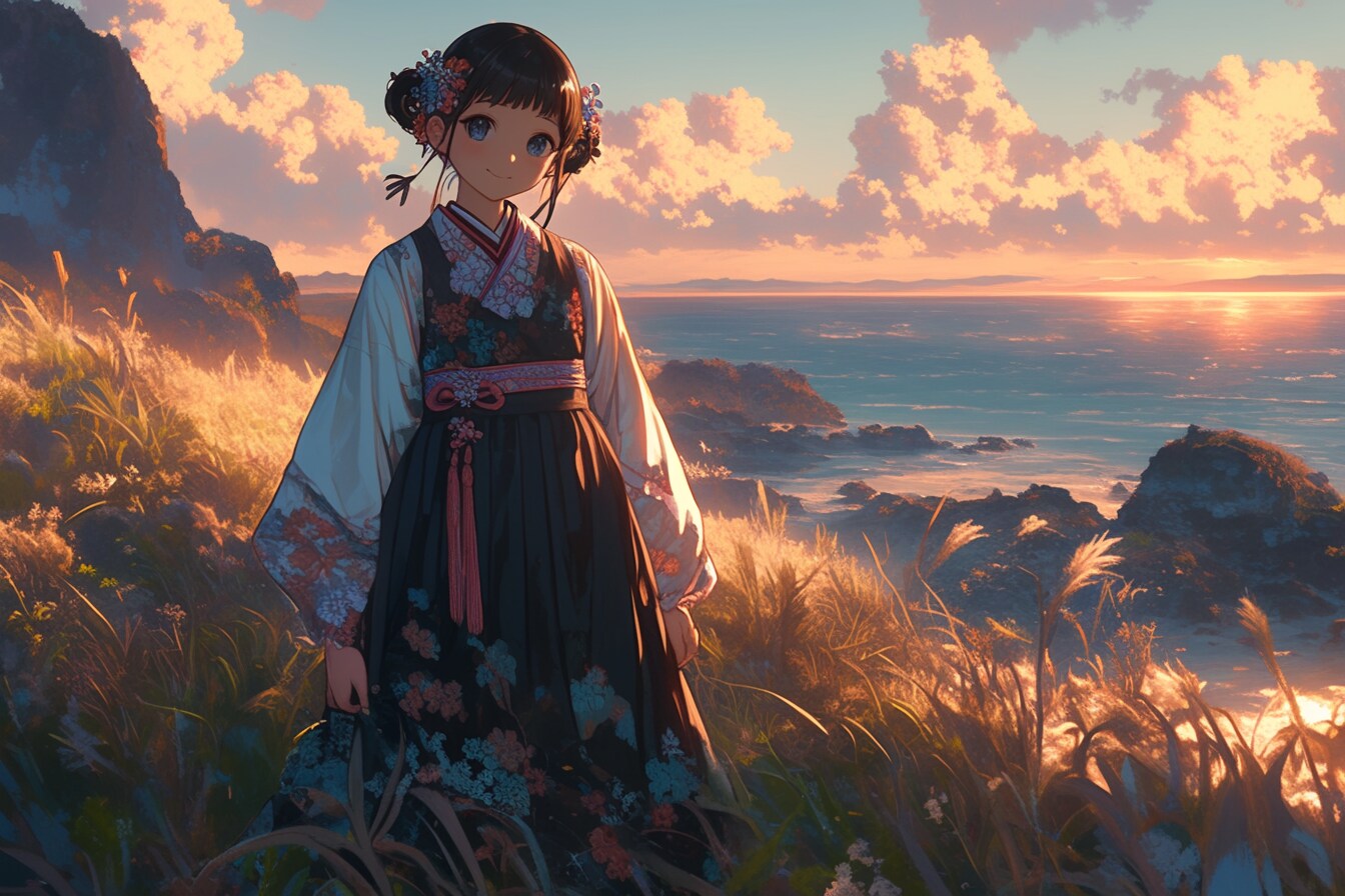 夕暮れのおだんごちゃん🍡✨25 | の人気AIイラスト・グラビア