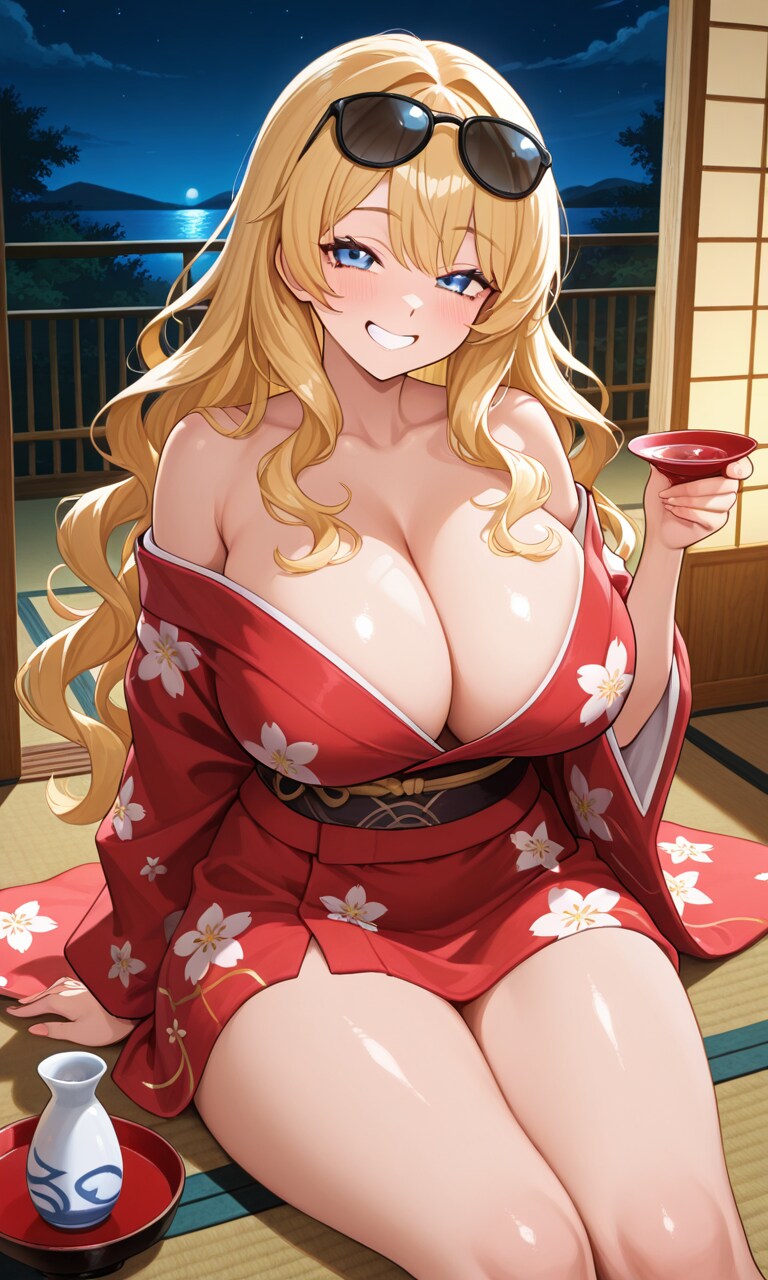 日本酒でほろ酔い