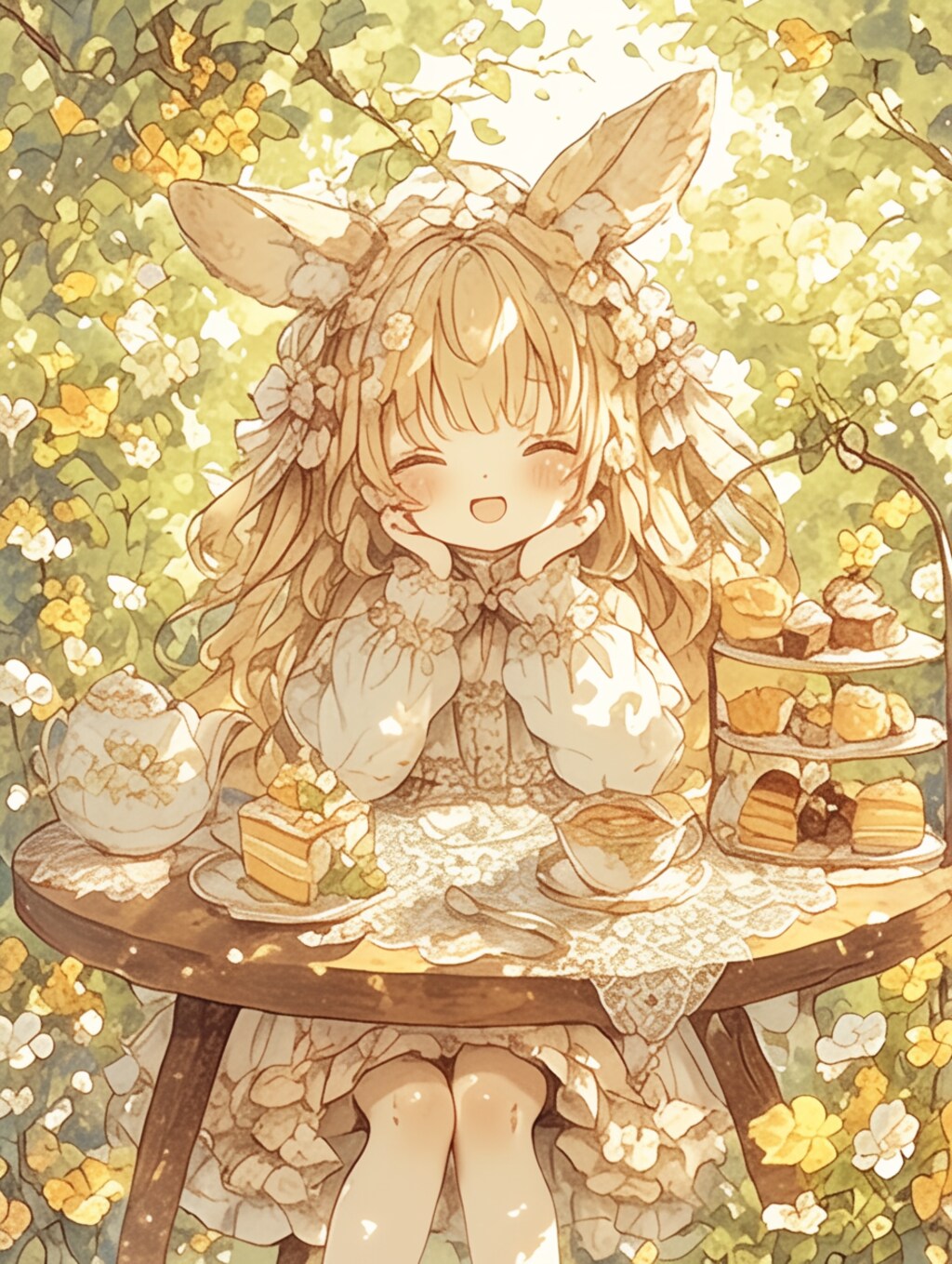 森の中の秘密のティーパーティー②