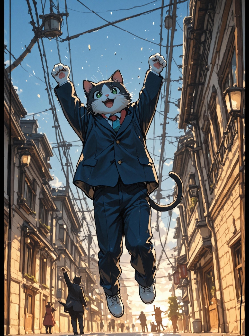 仕事おわったにゃ〜