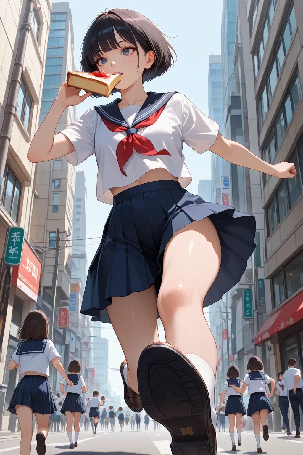 トーストラン大女子高生