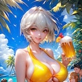 あたしビールと冷たいビール、どっちがいい？レイちゃんバージョン 2枚目