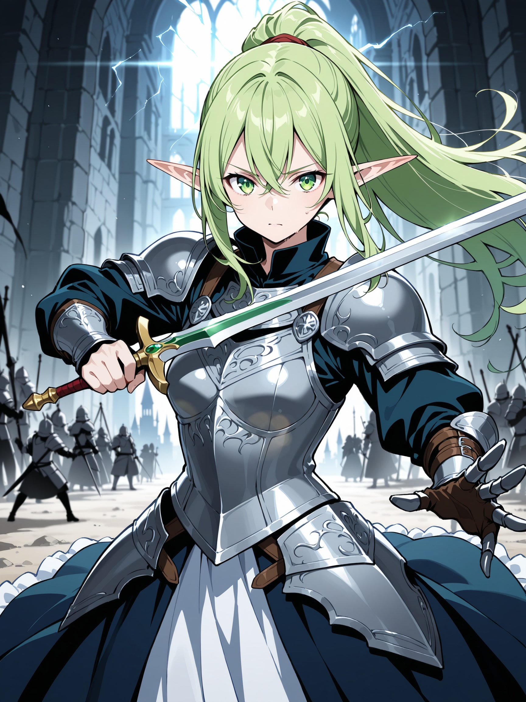 エルフのロンスカ騎士 エレノア | の人気AIイラスト・グラビア