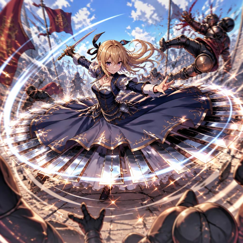 回転スカート斬り | の人気AIイラスト・グラビア