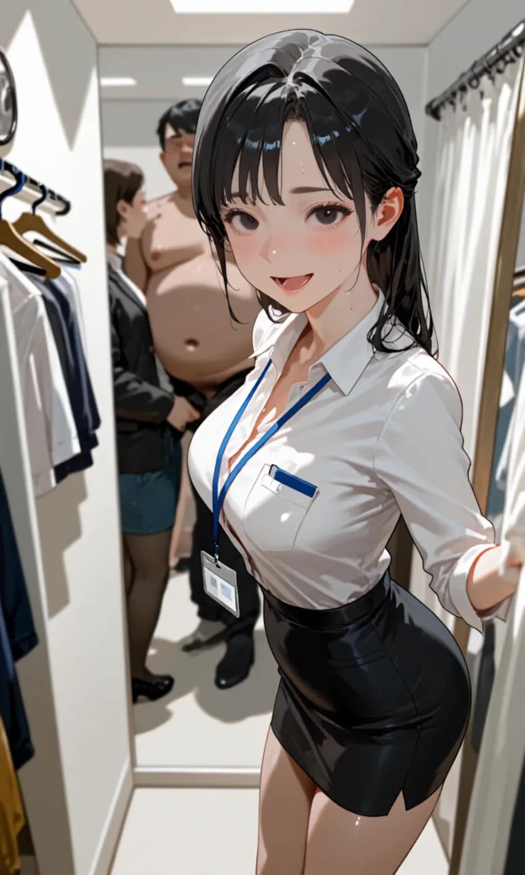 採寸はこちらの試着室へどうぞ→【R18】