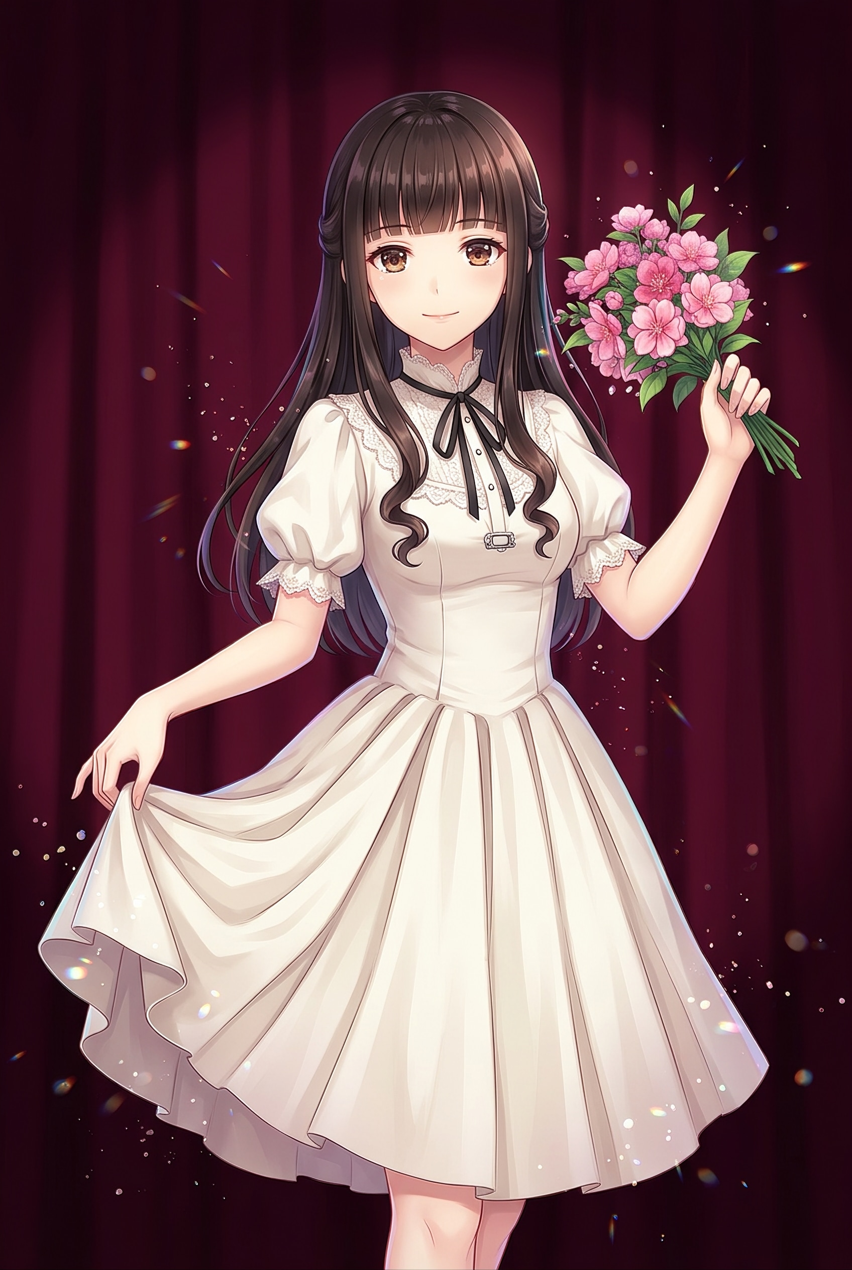 薔薇束の白 | の人気AIイラスト・グラビア