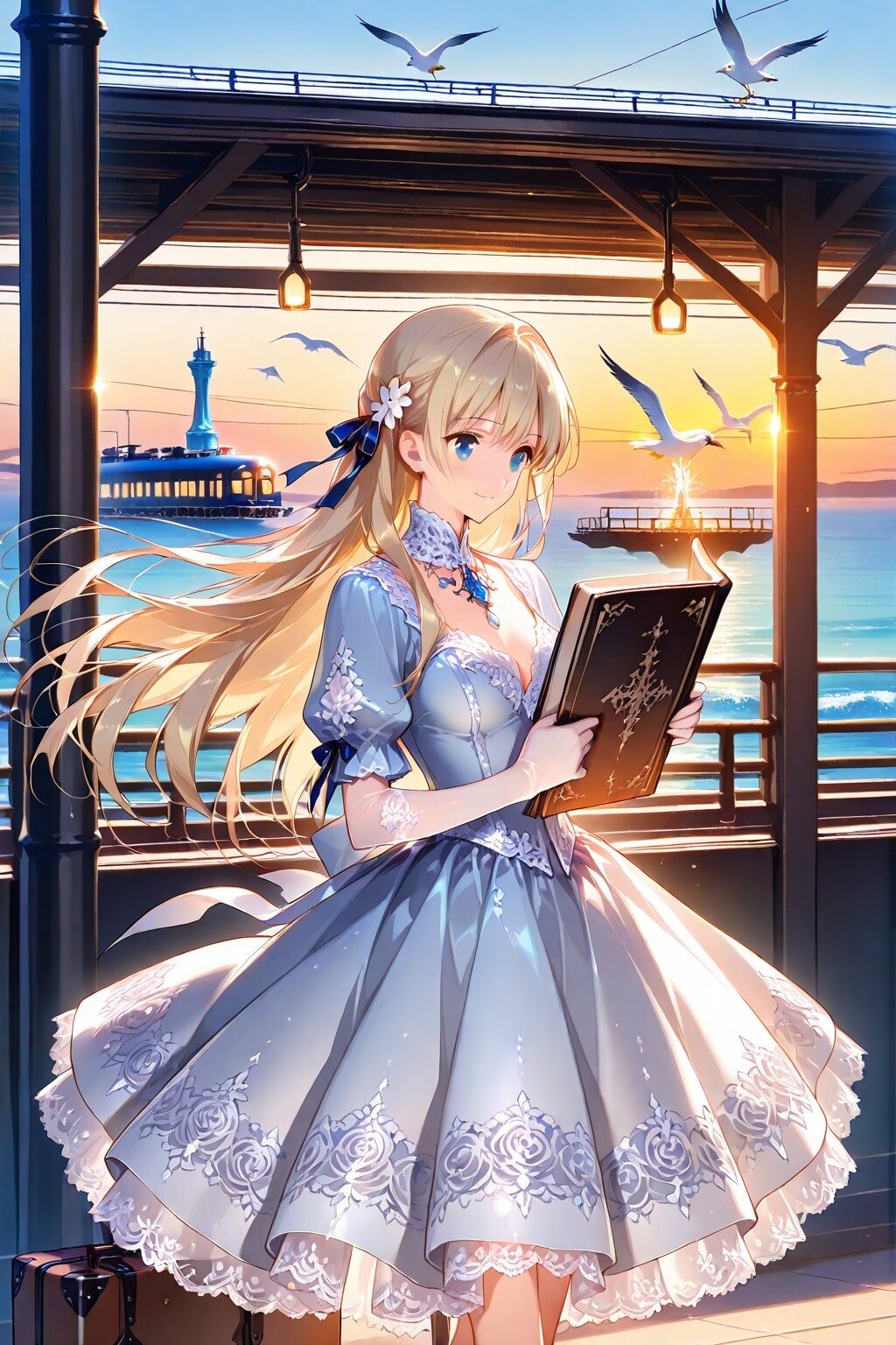 旅路の果て、海が迎えてくれるなら | の人気AIイラスト・グラビア