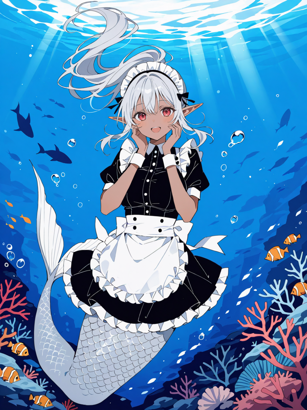 マァ、メイドの褐色エルフさん