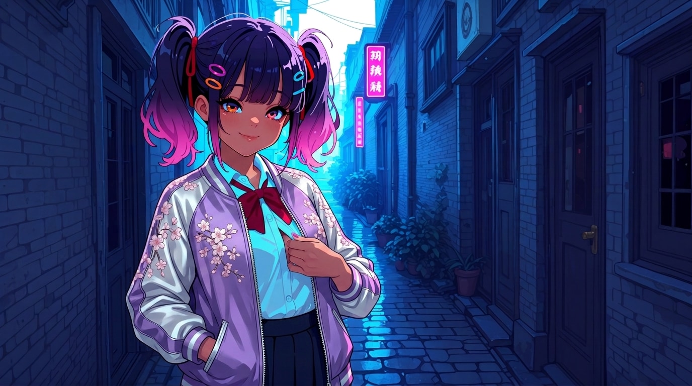 着崩しスカジャンロンスカウノ