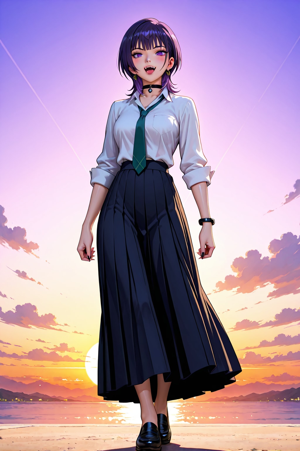 Reizaki Miyabi sunset