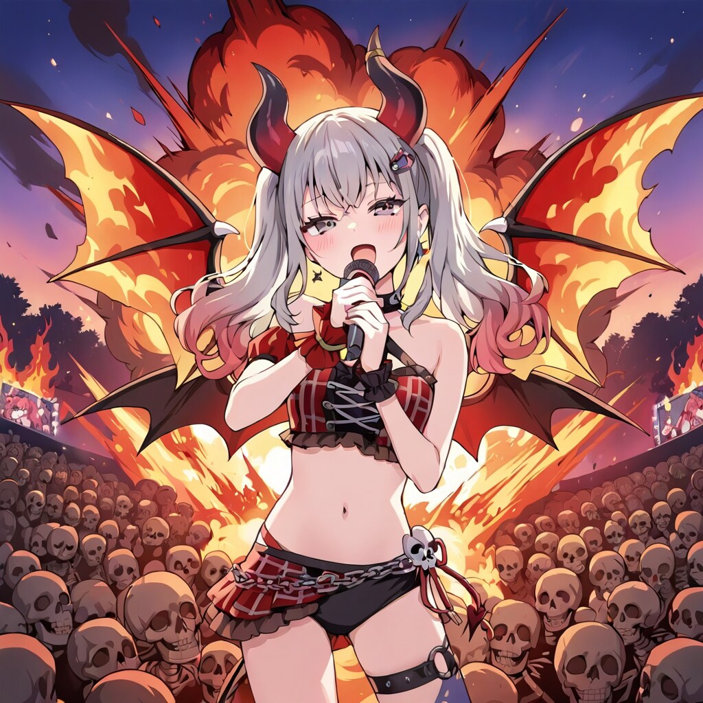 ライブパフォーマンス悪魔っ子灼熱地獄編260526 | の人気AIイラスト・グラビア