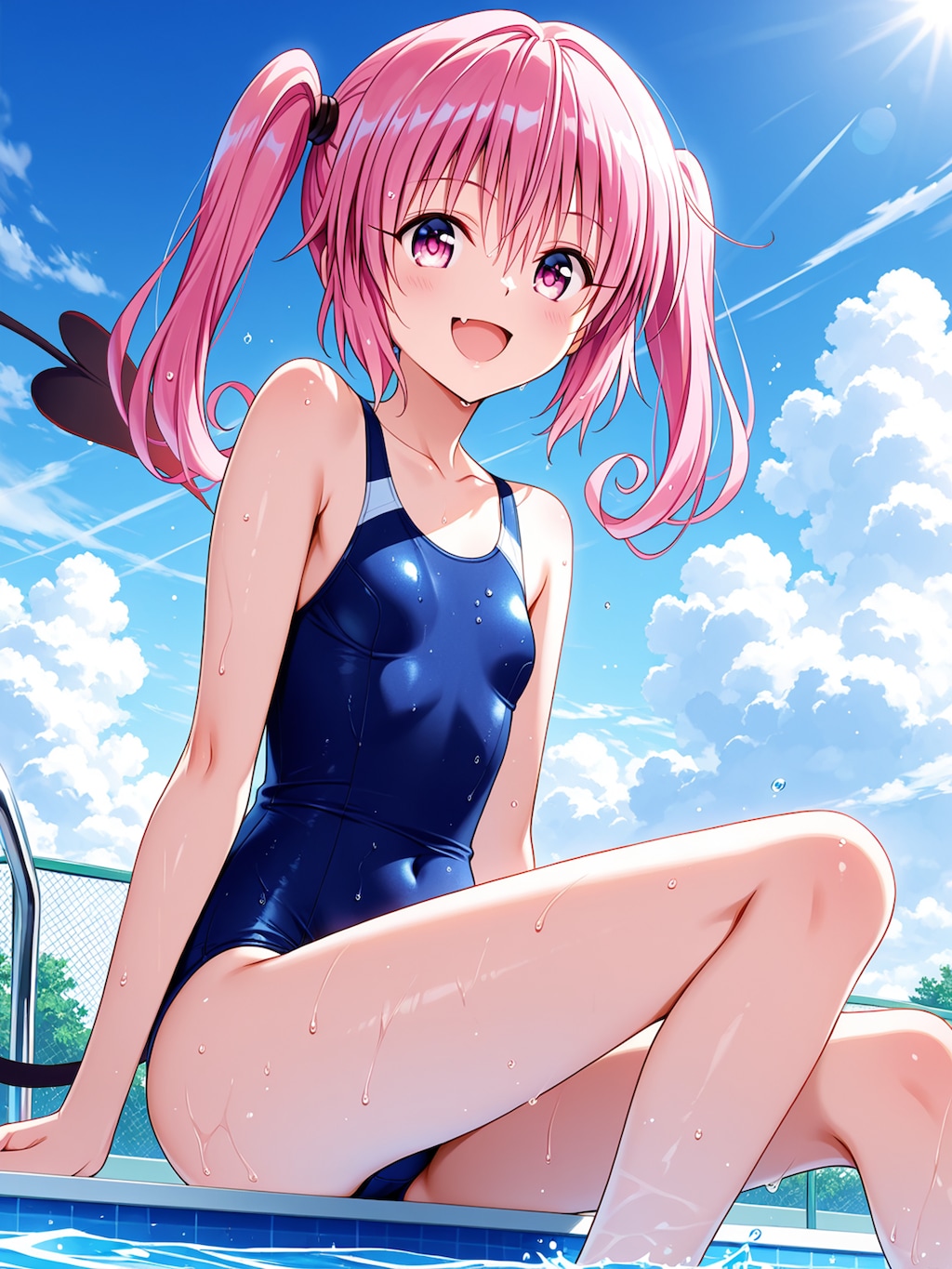 競泳水着のナナちゃんです！
