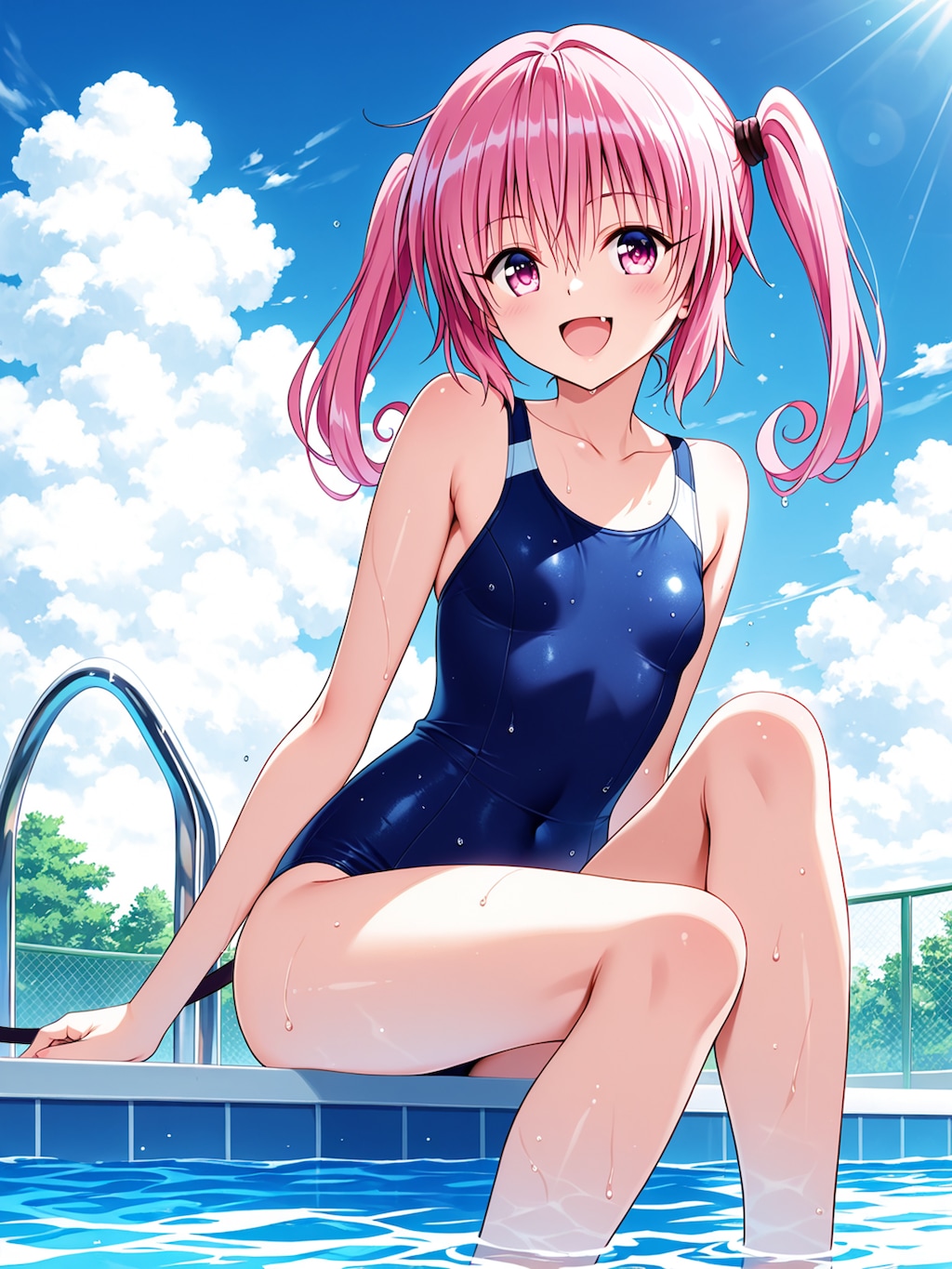 競泳水着のナナちゃんです！
