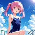 競泳水着のナナちゃんです！ 3枚目