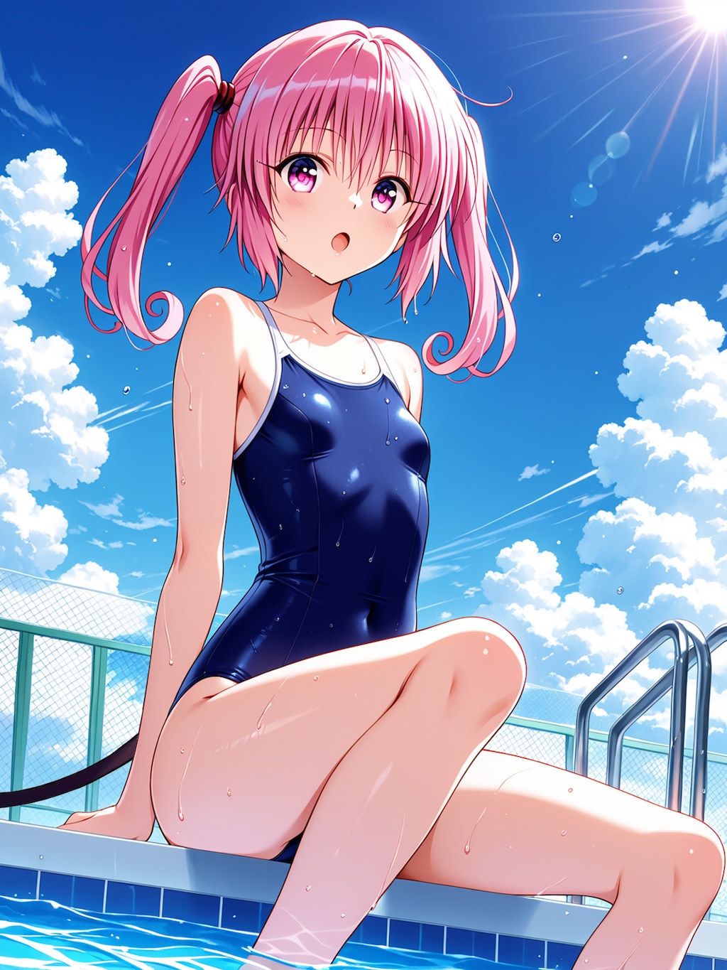 競泳水着のナナちゃんです！