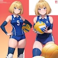 バレー女子　設定画っぽいモノ 7枚目
