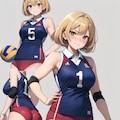 バレー女子　設定画っぽいモノ 3枚目
