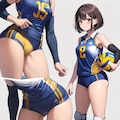 バレー女子　設定画っぽいモノ 5枚目