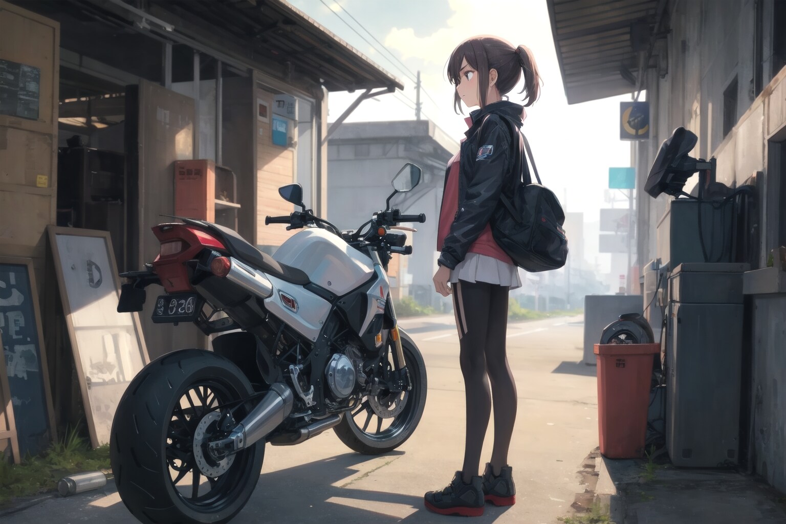 すぐにバッテリーが上がるバイク | の人気AIイラスト・グラビア