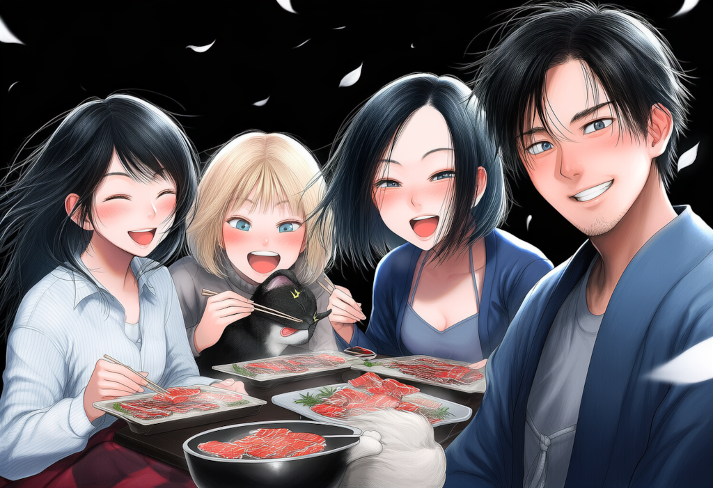 不気味系女子の服部家の食卓
