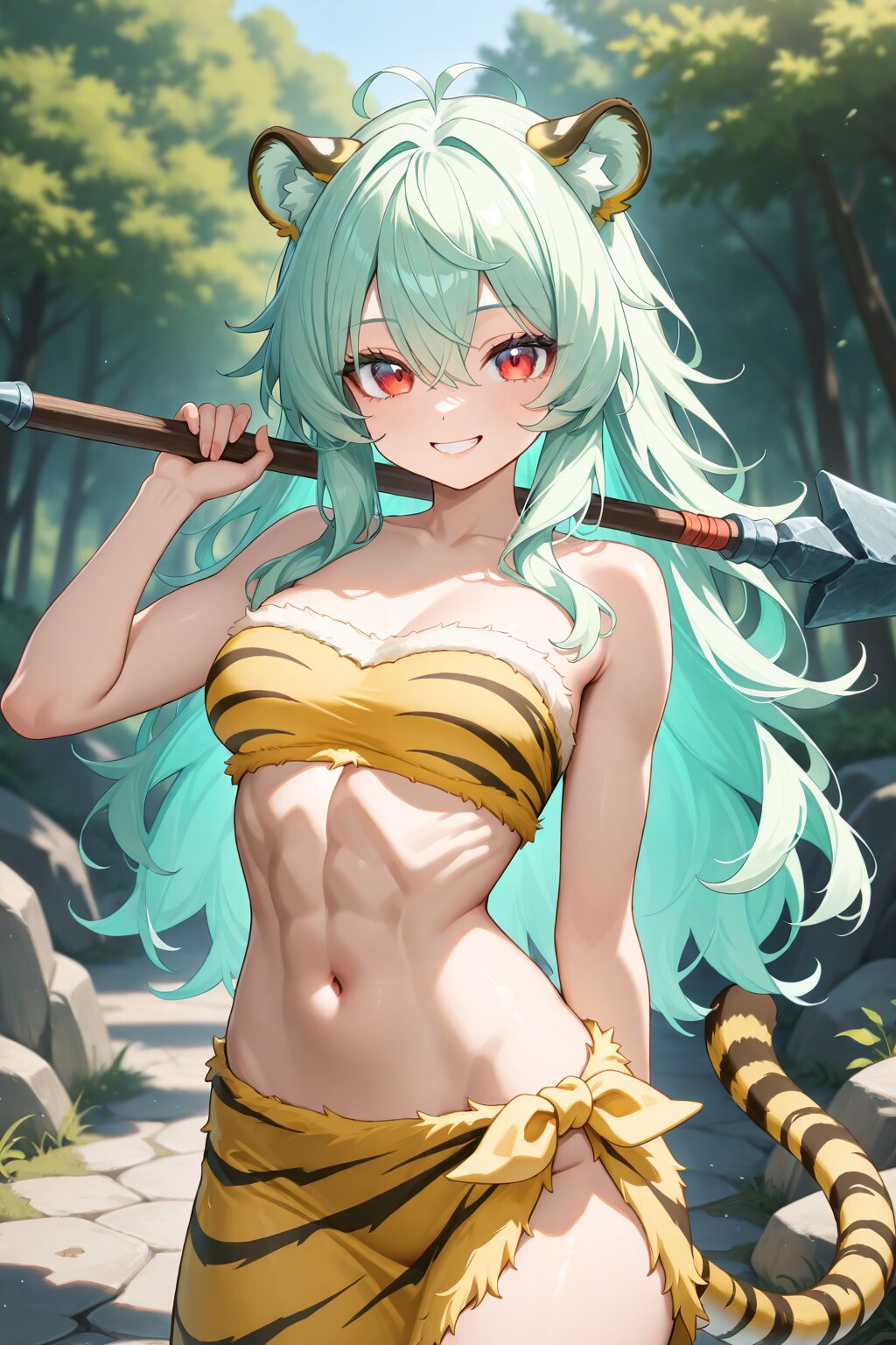 毛皮にすると総じて虎柄になる💦