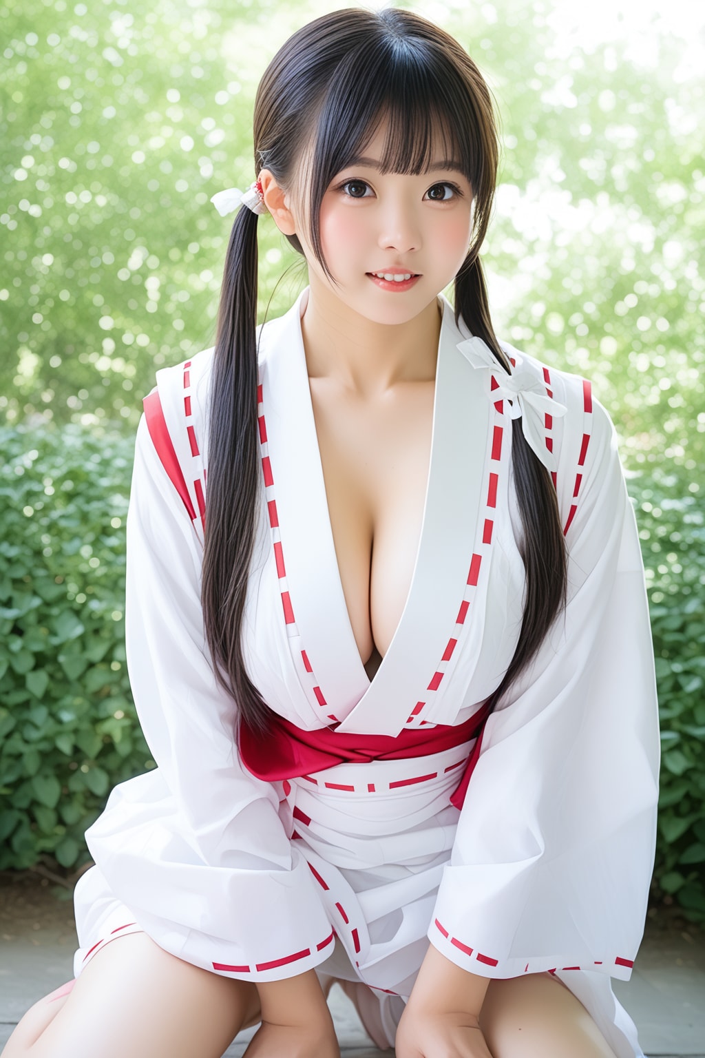 巫女風少女20250330