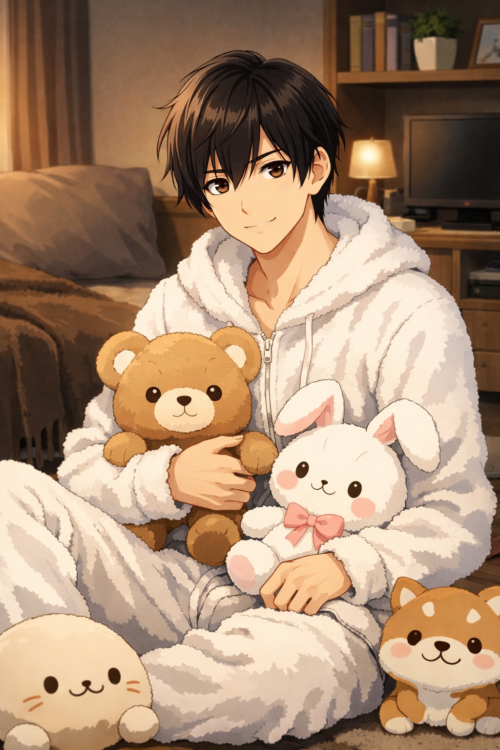 ぬいぐるみ男子