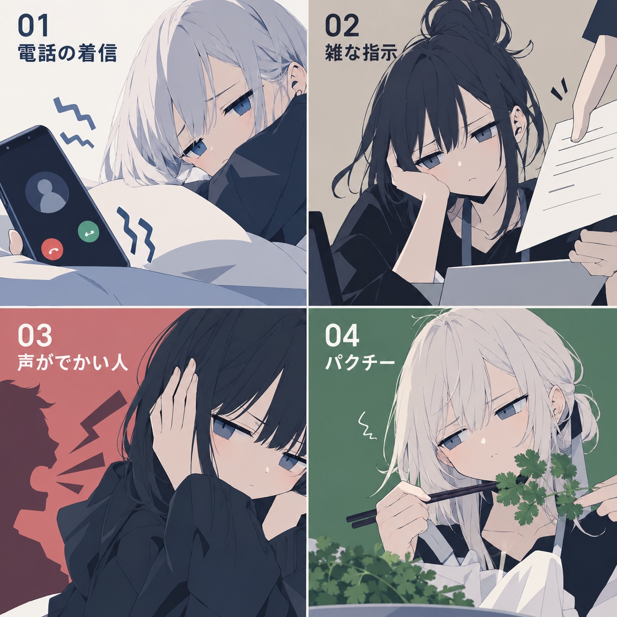 企画: 苦手なもの四天王 | の人気AIイラスト・グラビア