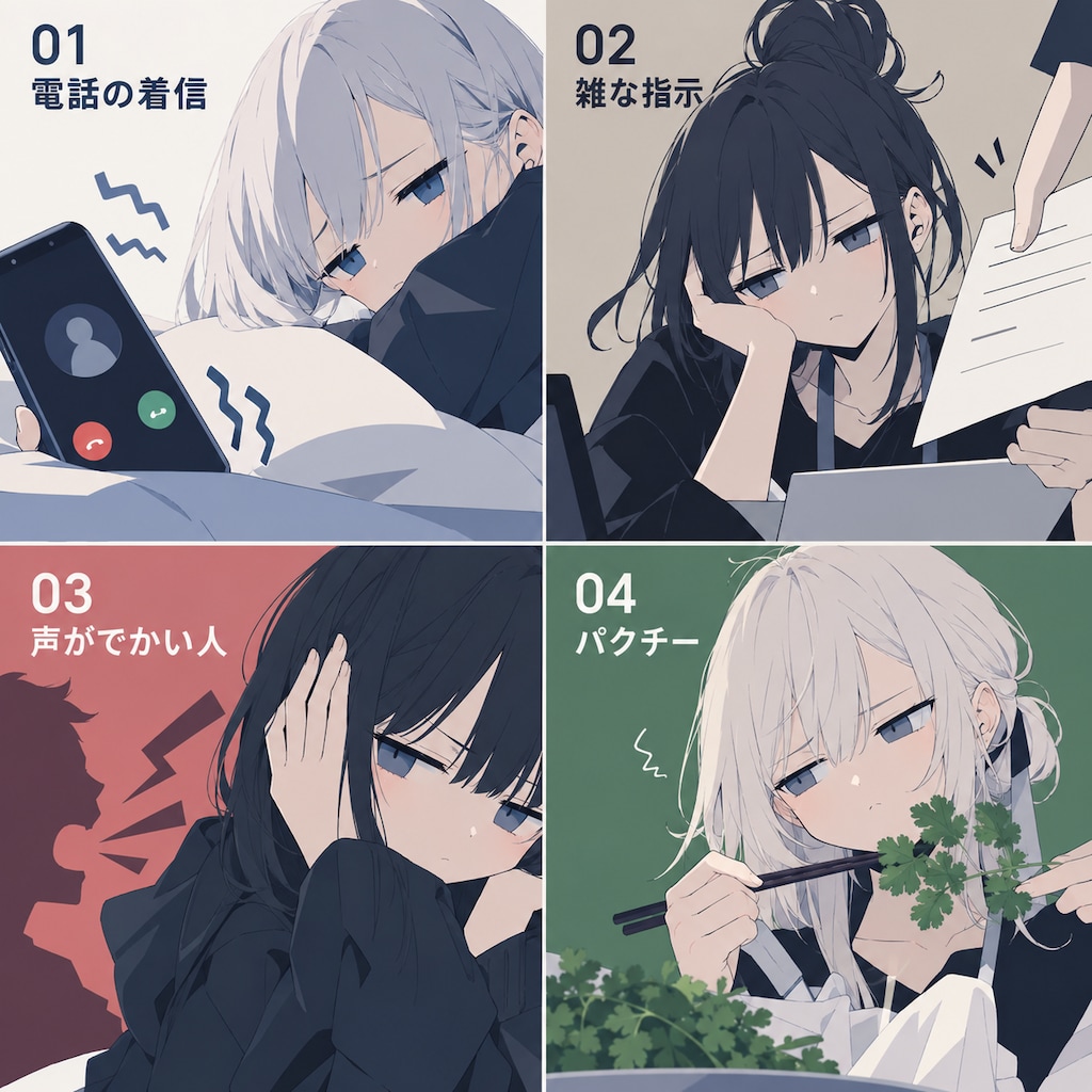 企画: 苦手なもの四天王