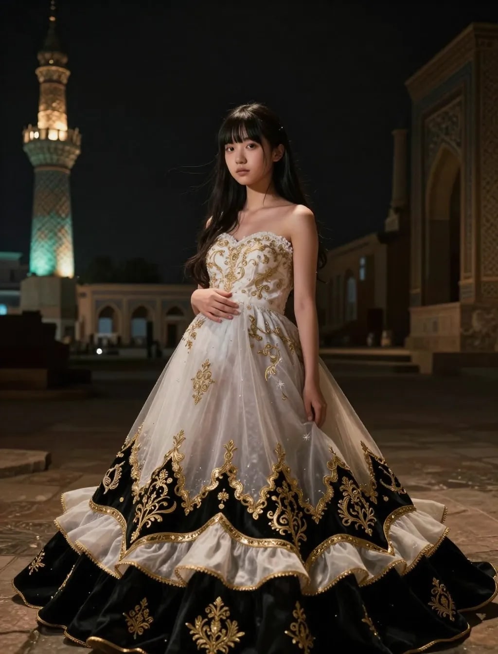 豪華なドレス