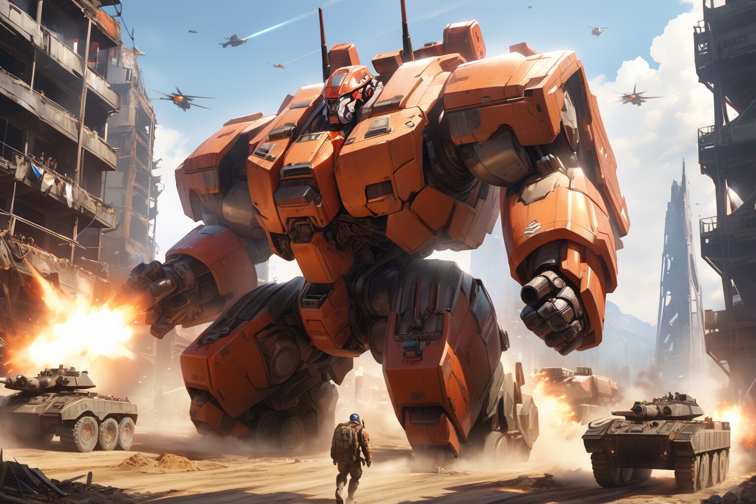 戦闘車両も駆り出せ！ | の人気AIイラスト・グラビア