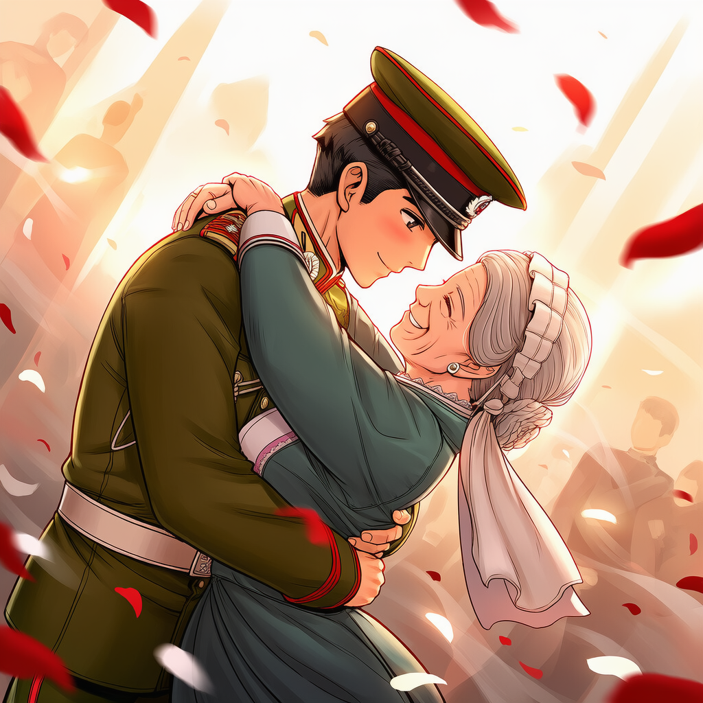 ６０年ぶりの再会 | の人気AIイラスト・グラビア