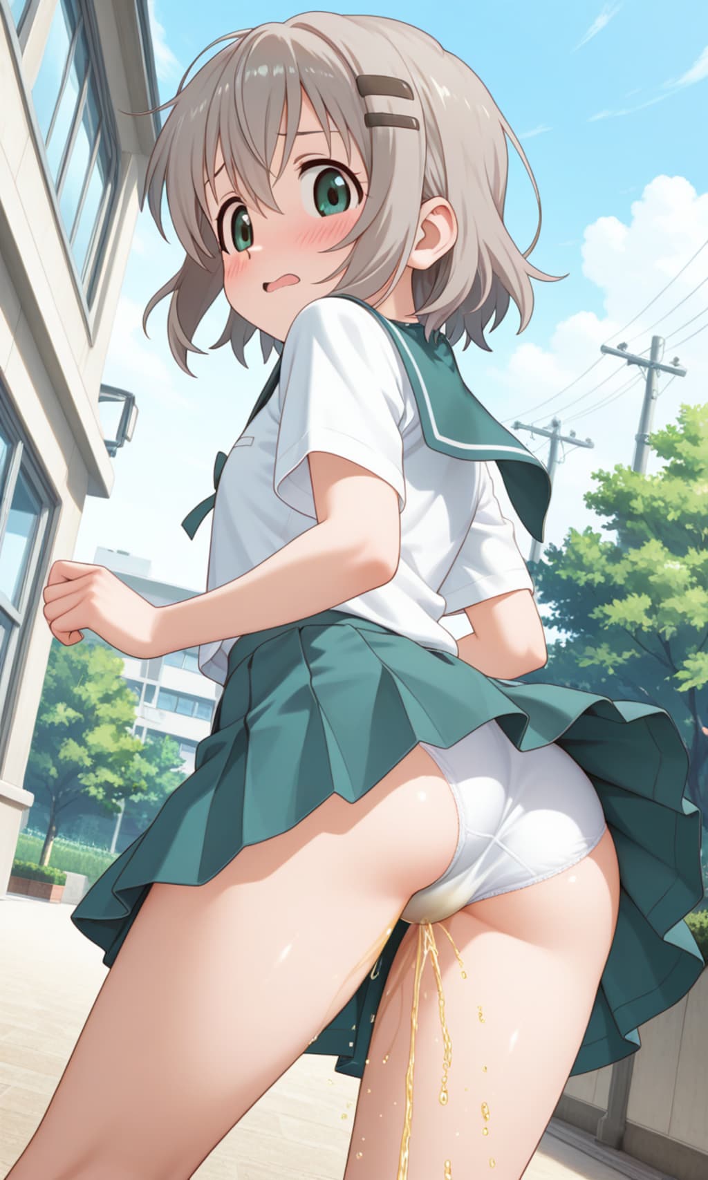 気まぐれ！おしっこお漏らしチャレンジ【雪〇あおい】