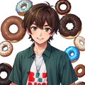 ドーナツとブラウン髪の少年★（12枚） 2枚目