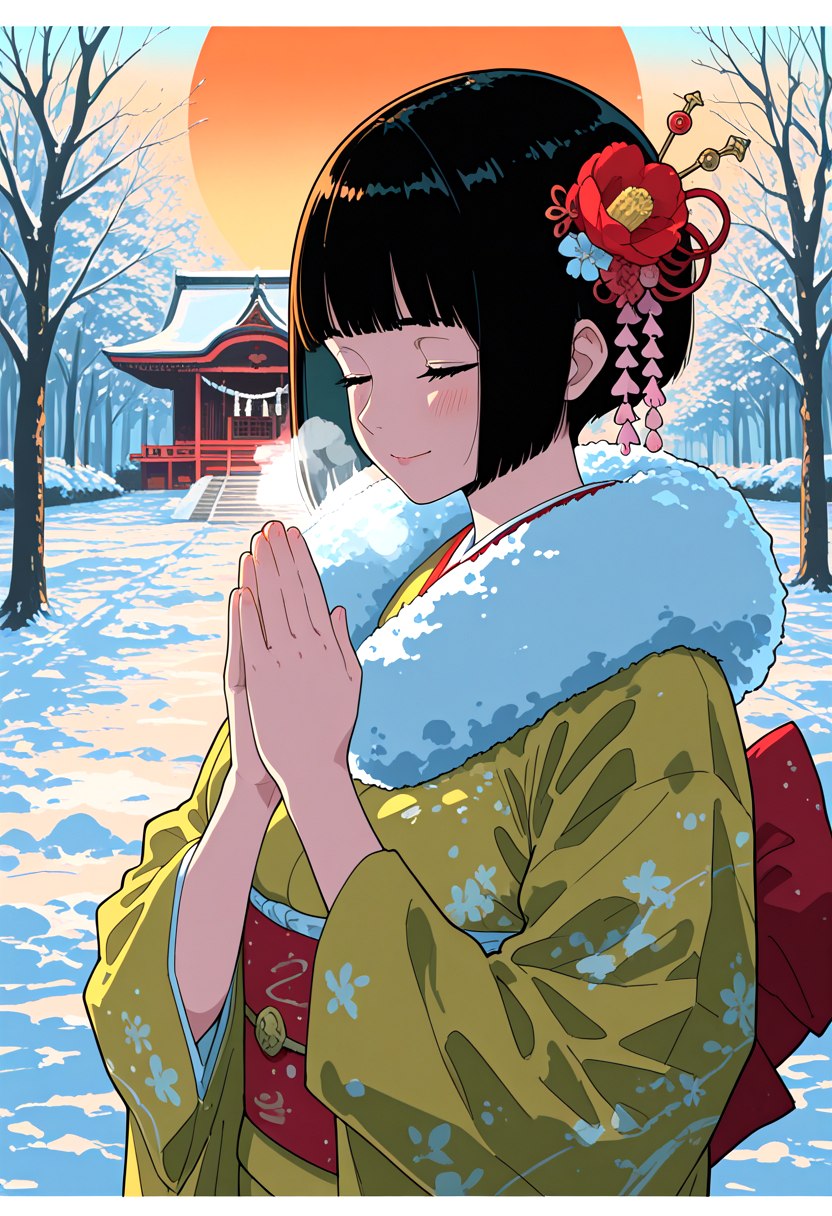 初詣 | の人気AIイラスト・グラビア