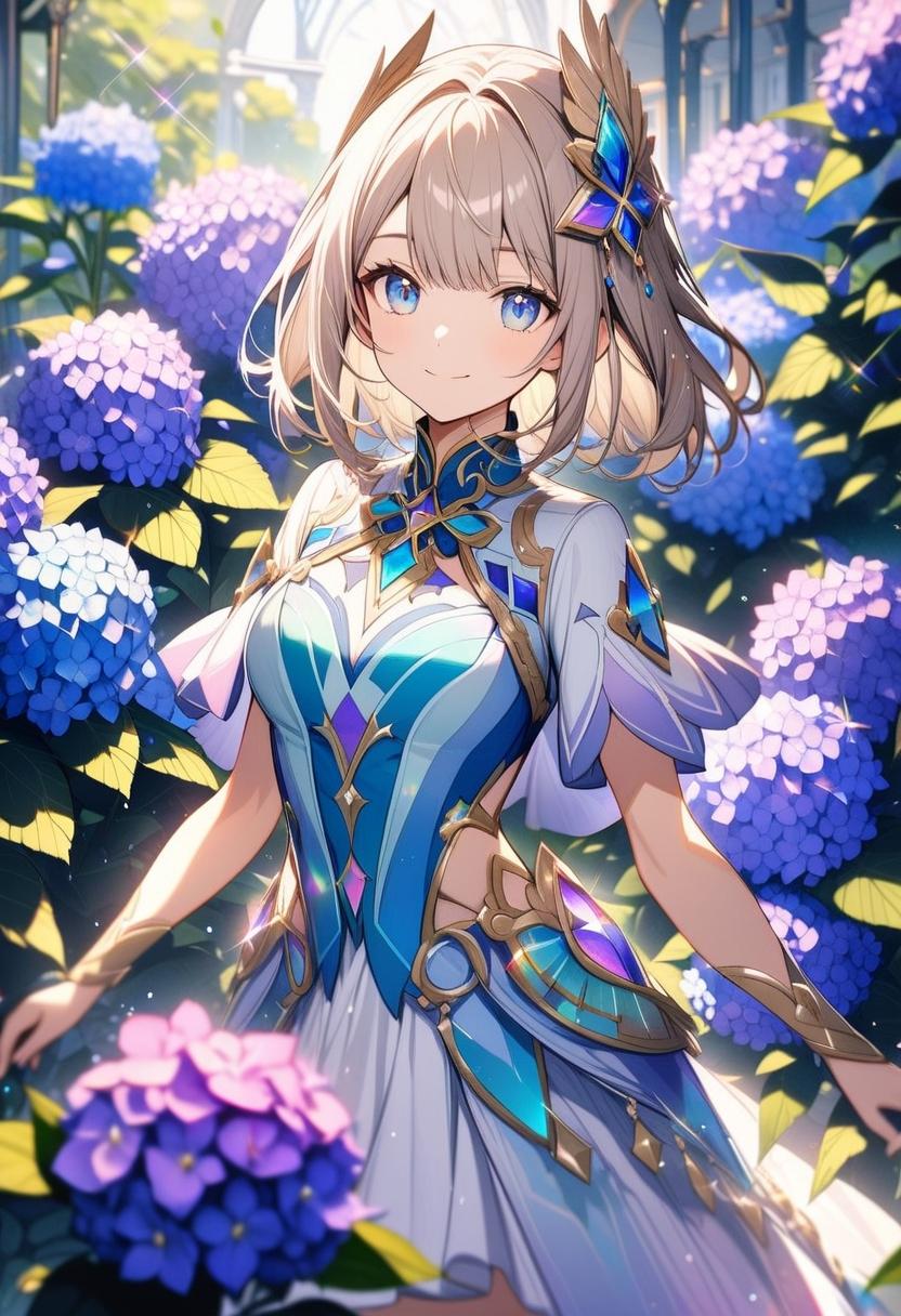 紫陽花ドレス | の人気AIイラスト・グラビア