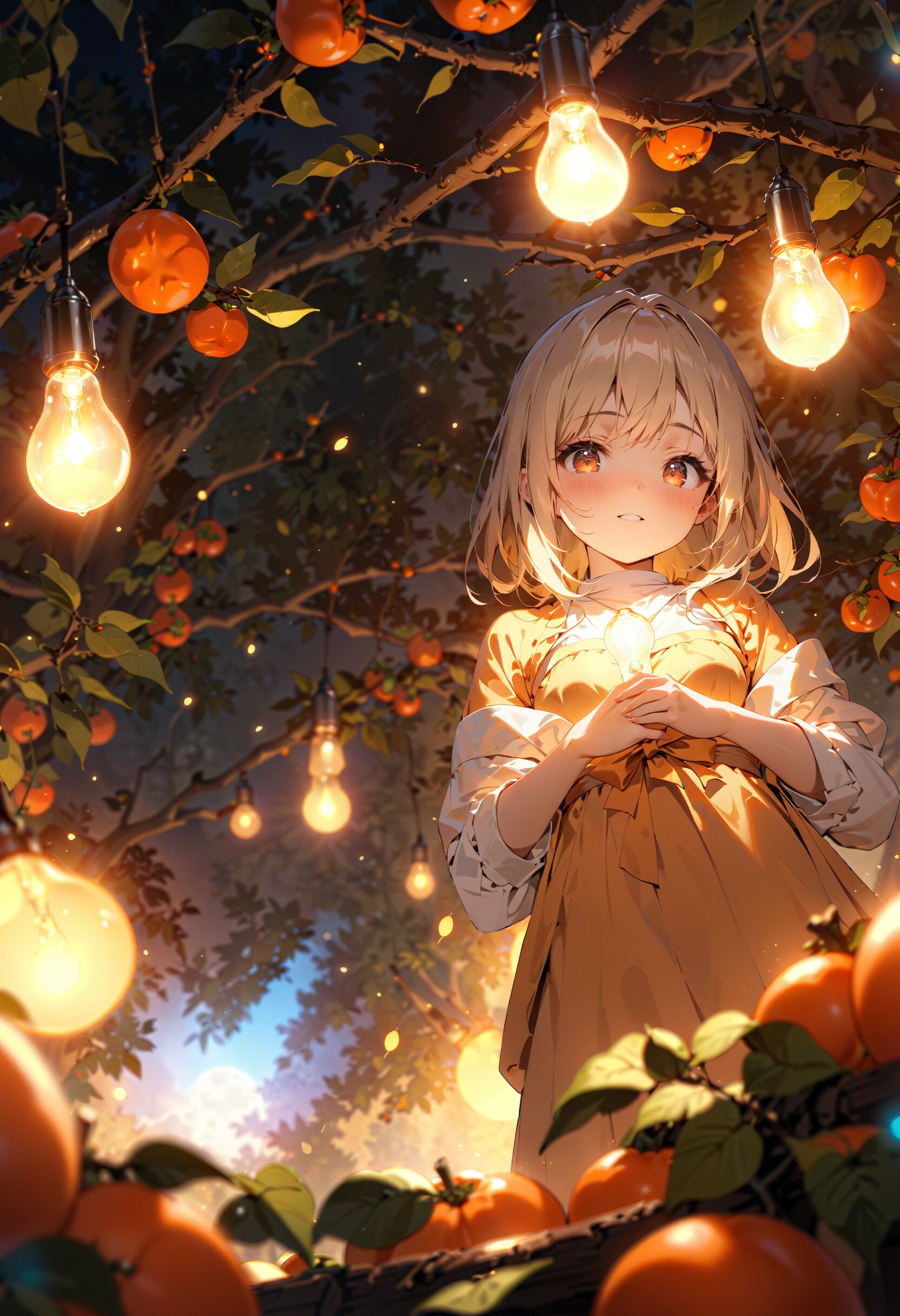 今日は禅寺丸柿の日。あかりの日　その２ | の人気AIイラスト・グラビア