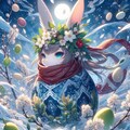 雪うさぎの作り方 2枚目