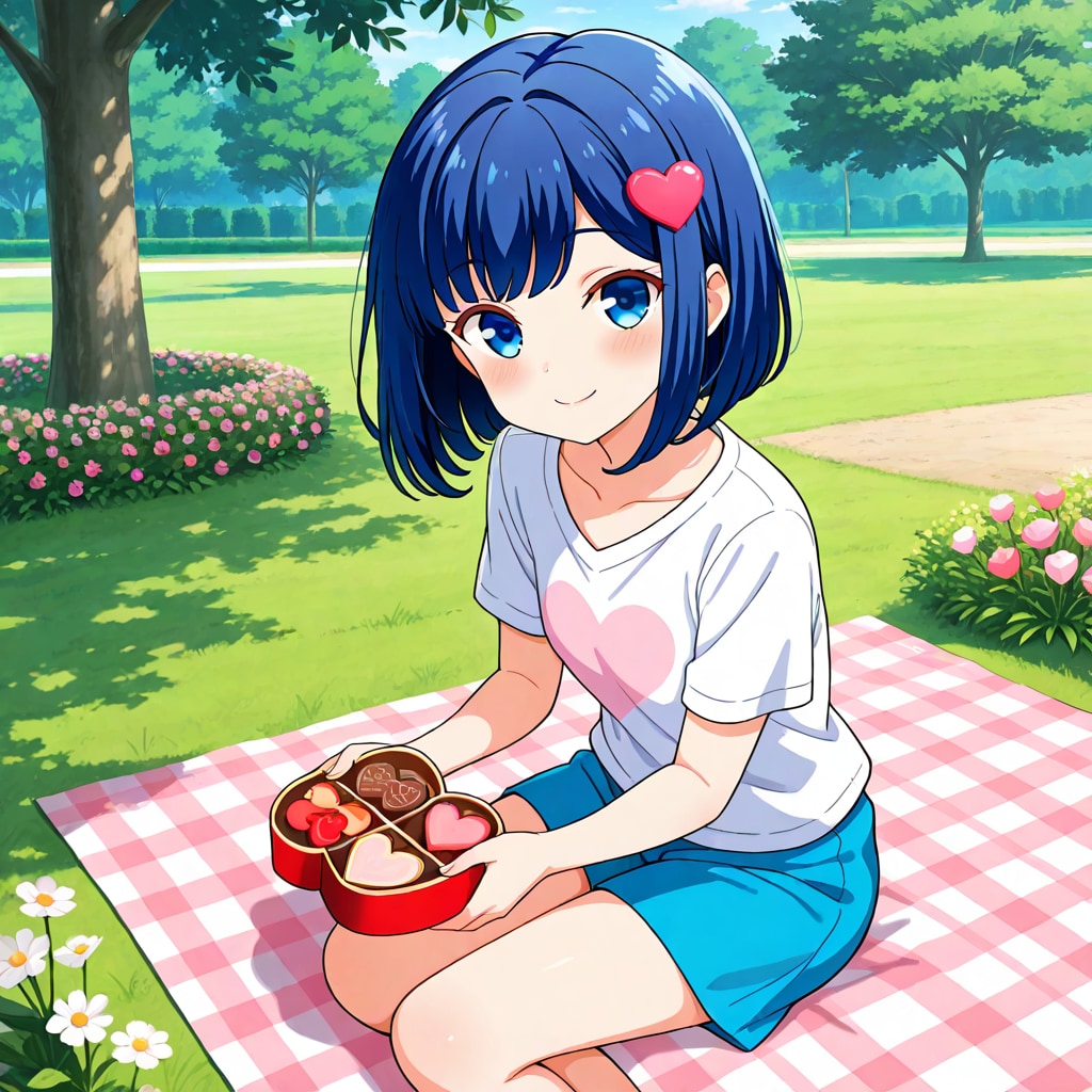 ピクニックデートの演技