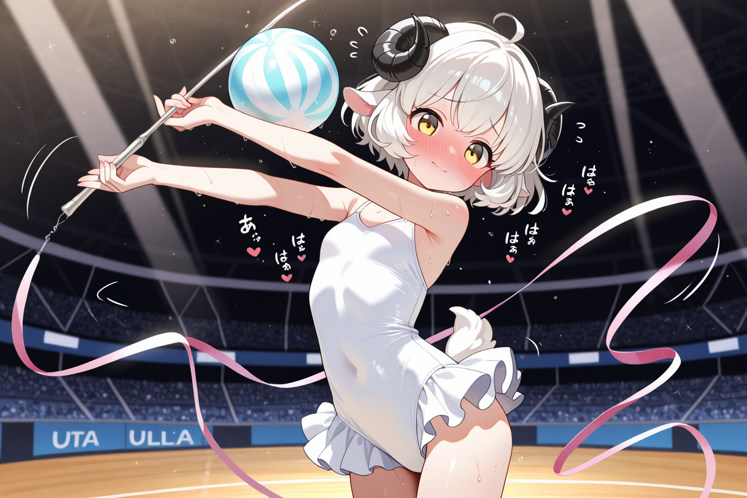 この服・・・・恥ずかしいですぅ・・・・。(*ﾉωﾉ)