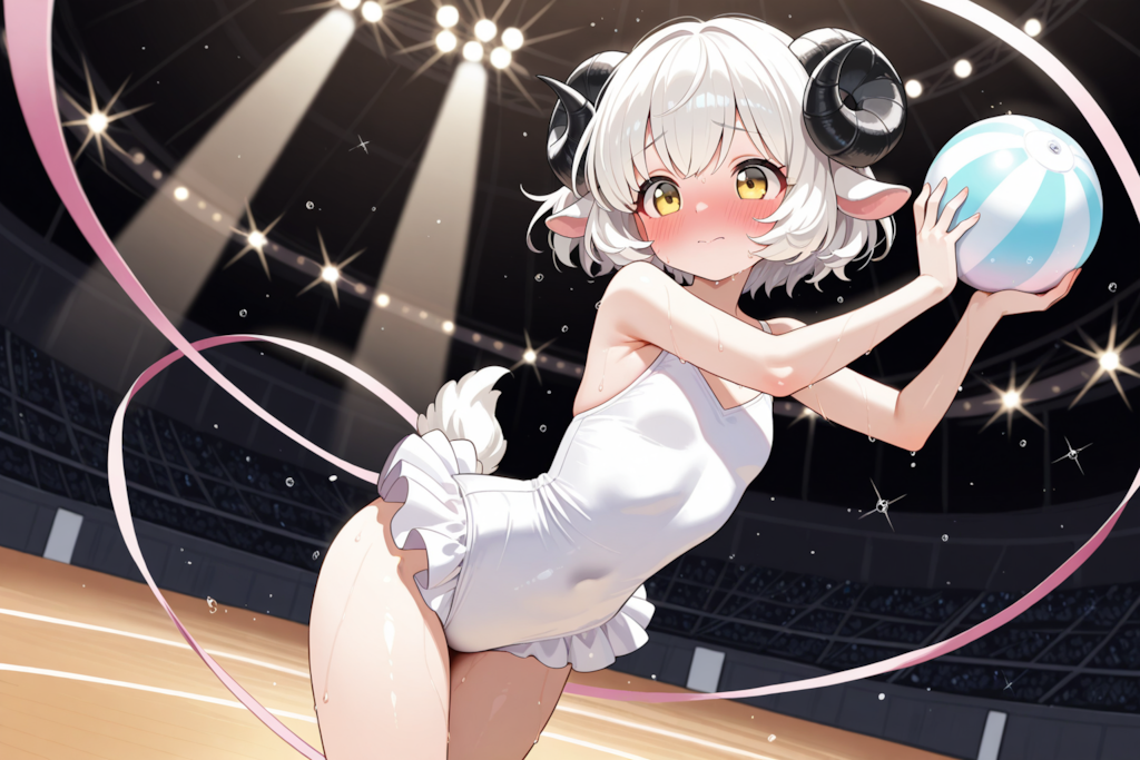 この服・・・・恥ずかしいですぅ・・・・。(*ﾉωﾉ)