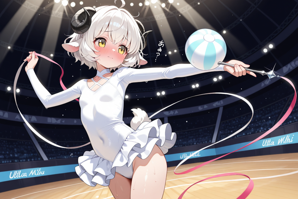 この服・・・・恥ずかしいですぅ・・・・。(*ﾉωﾉ)