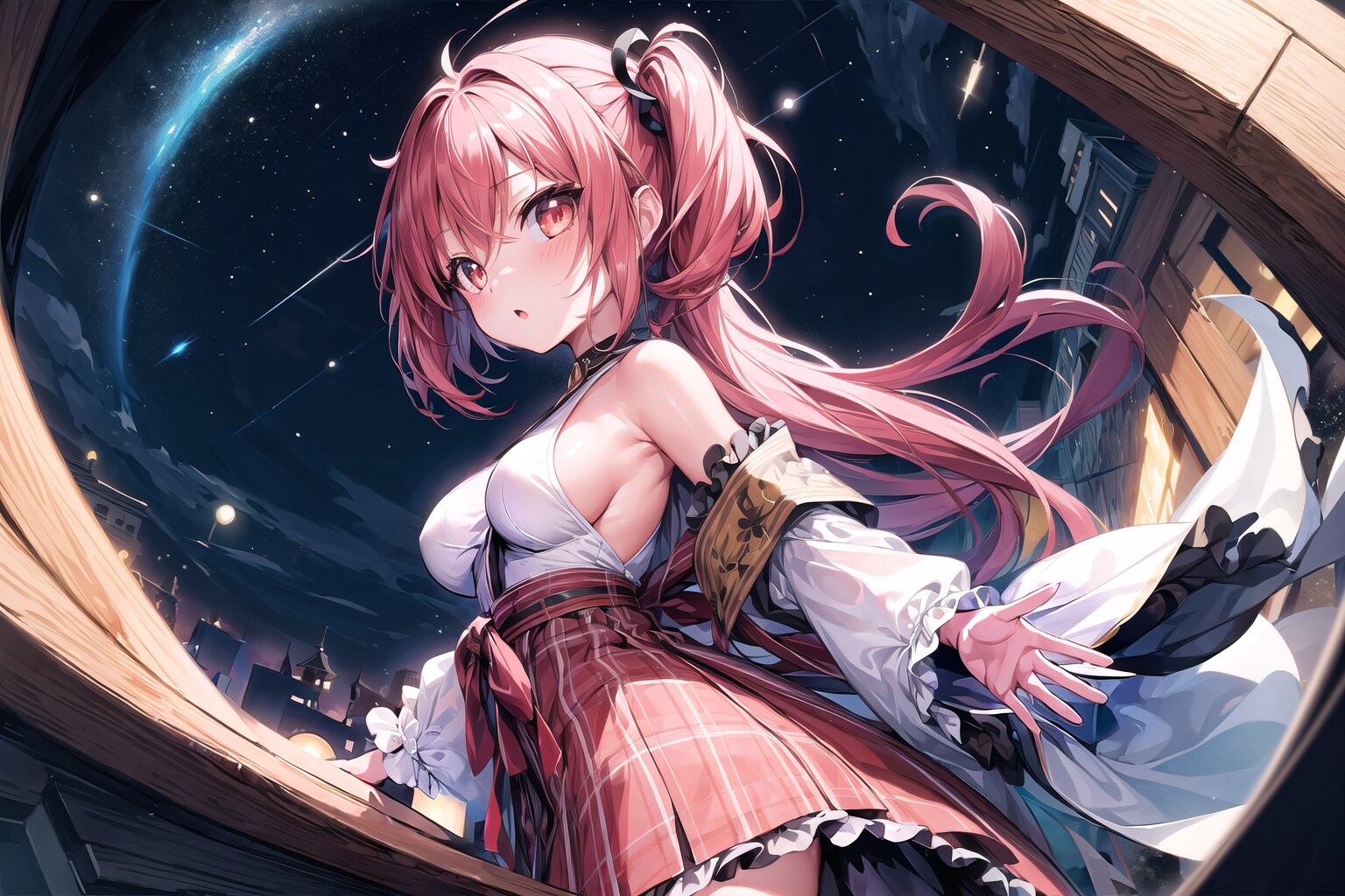 ピンク髪ロリ巫女ちゃん