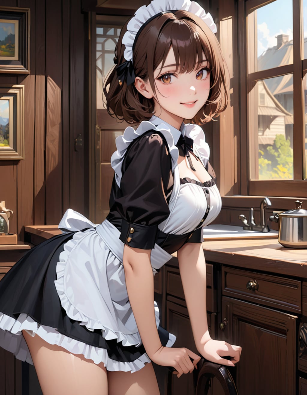 ミニスカメイド