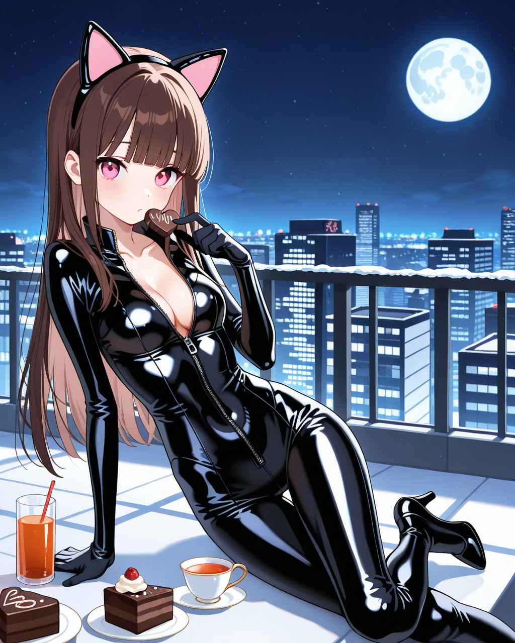 ネコミミカチューシャを着けた本間架純さん