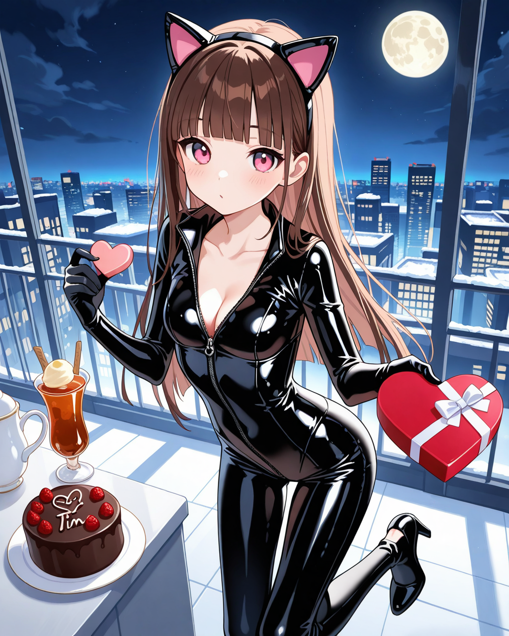 ネコミミカチューシャを着けた本間架純さん