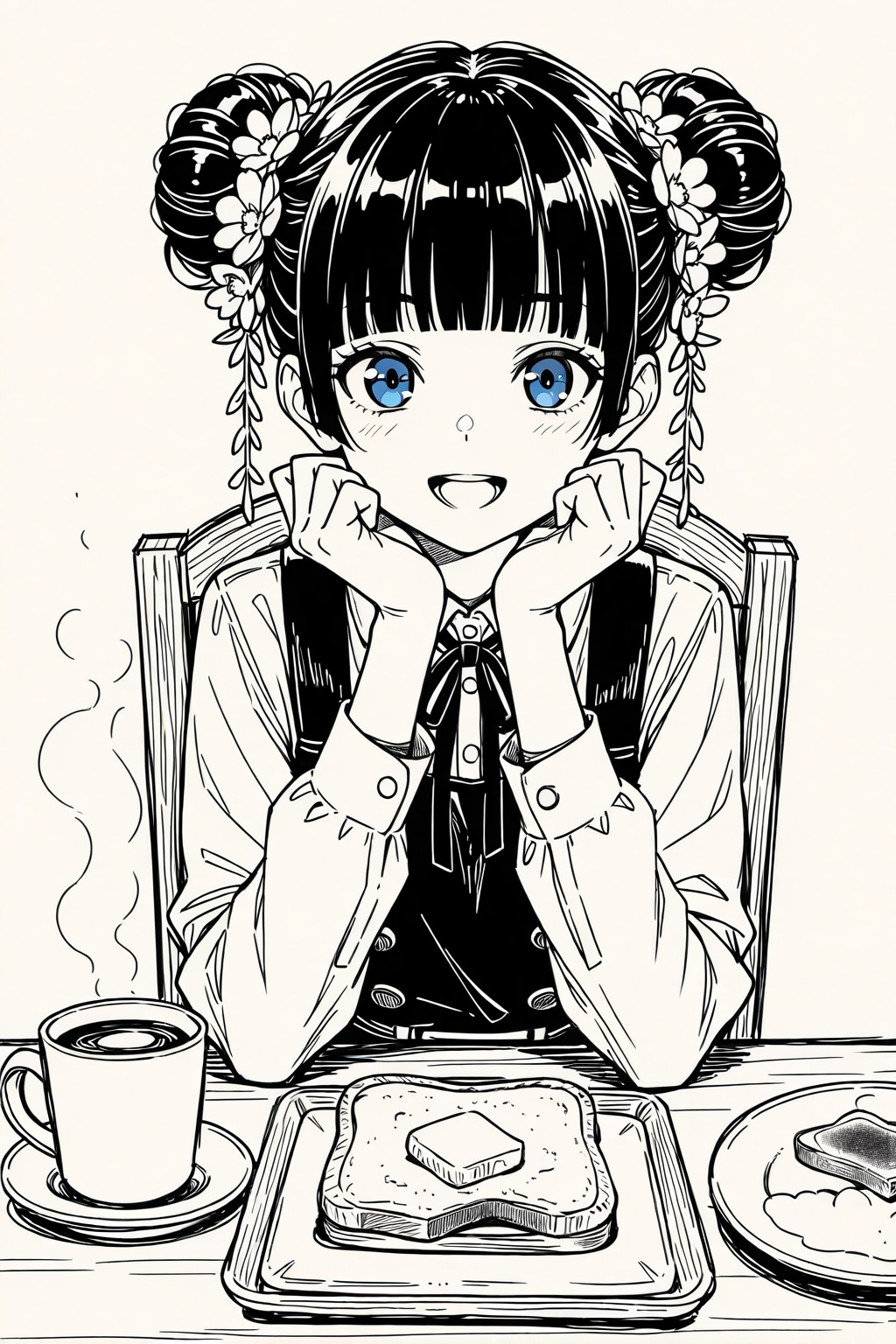 かおるのおだんごちゃんスケッチ３ | の人気AIイラスト・グラビア