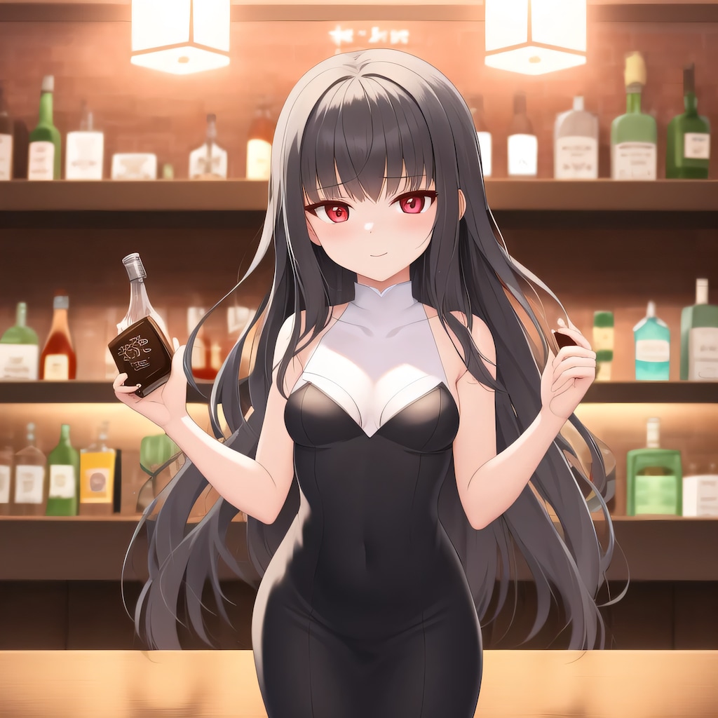 黒髪ロングで酒場の少女１５